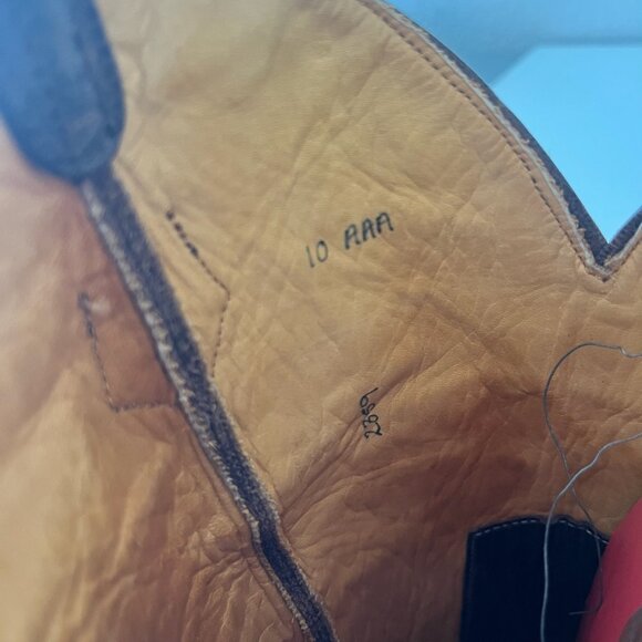 Rod Patrick Womens Cowboy Boots 10AAA Brown Caiman Western Pointed Toe Mid Calf - Picture 9 of 12